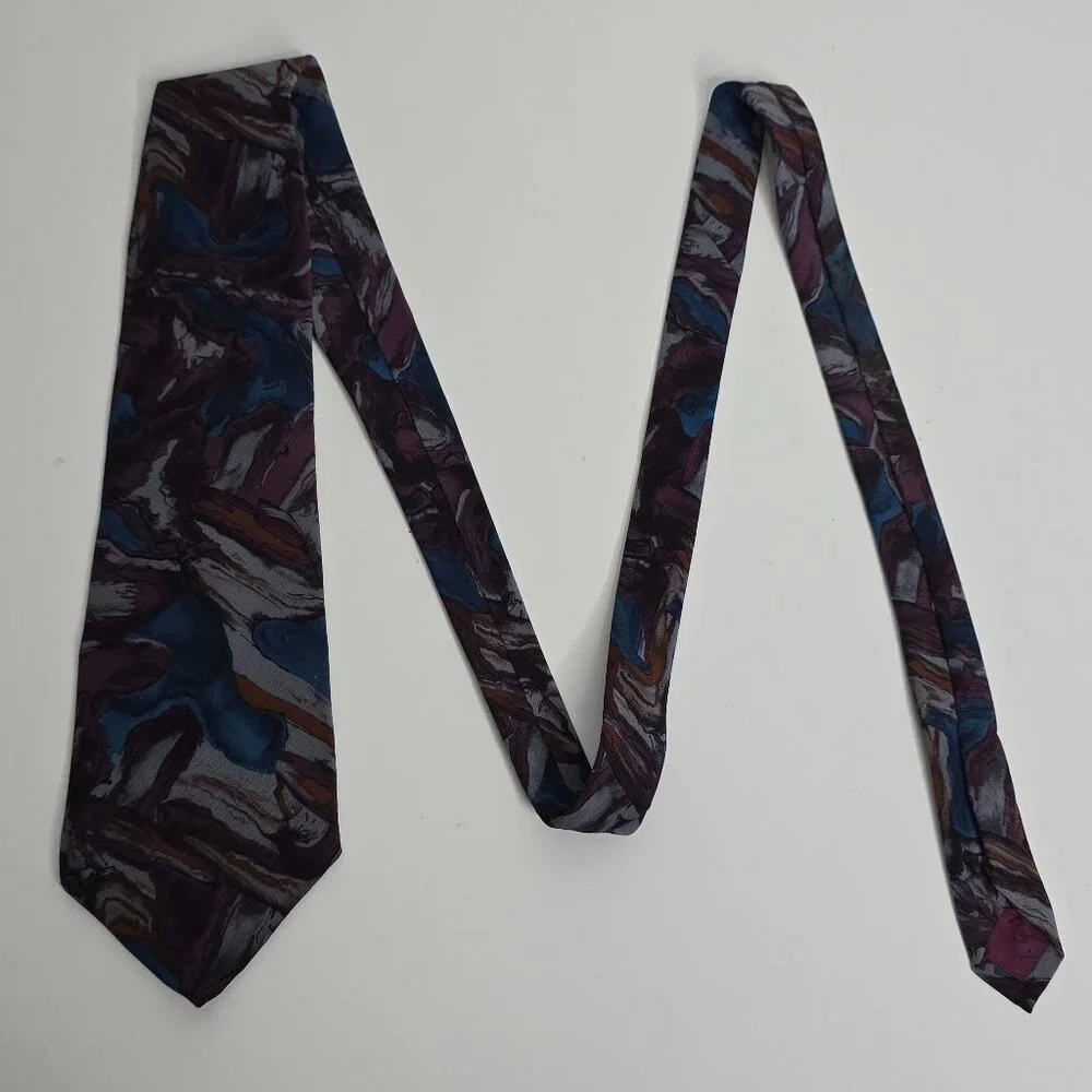 Jerry Garcia Neck Tie Collection 7 Malachite Valley Purple Blue Marble Artsy 60